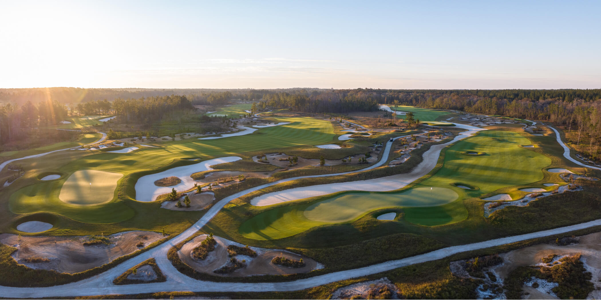 Aerial view of the White oak golf course